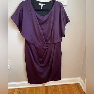Purple wedding guest dress